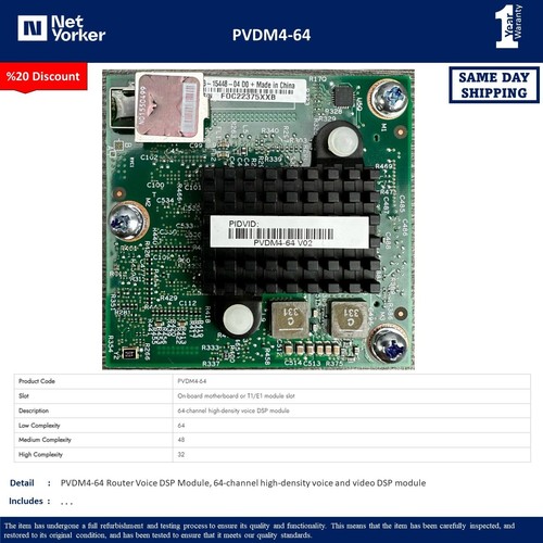 Cisco pvdm4 channel - cisco, pvdm4-64
