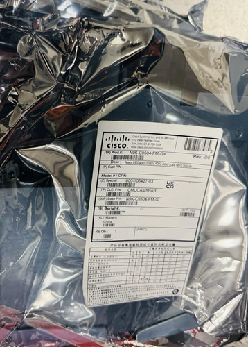 Cisco n9k c9504 nexus - n9k-c9504-fm-g,