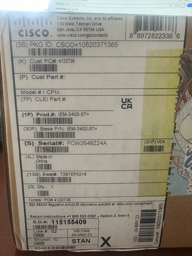 Cisco iem 3400 - cisco, catalyst